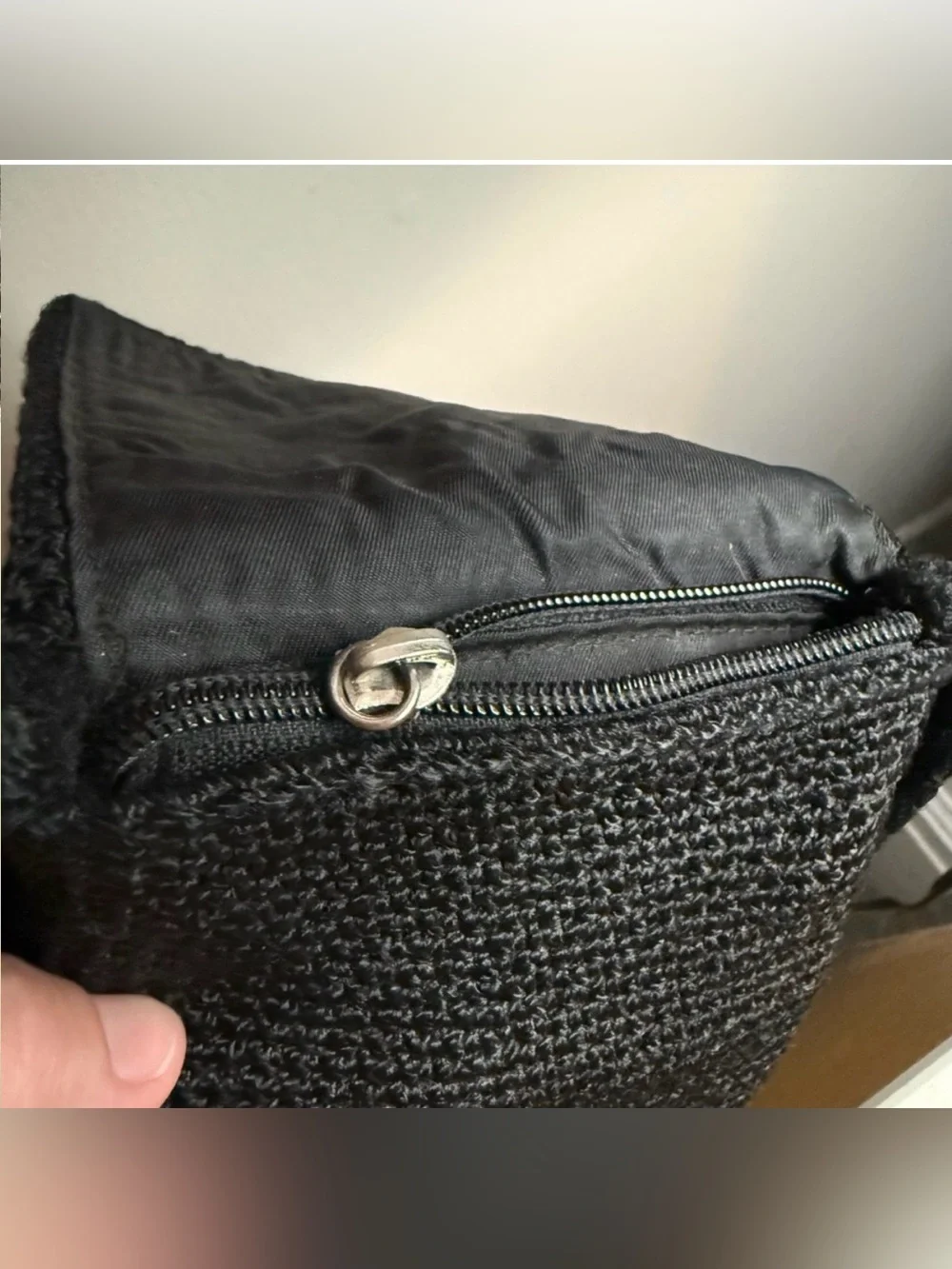 The SAK Mini Purse Black with Front Flap